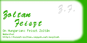 zoltan feiszt business card